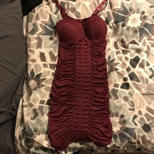 SOLD—Bodycon burgundy dress